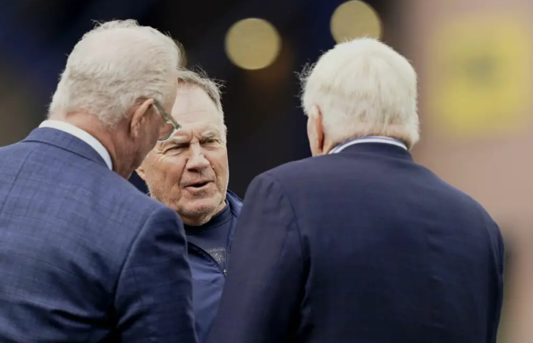 Dallas Cowboys owner Jerry Jones made a surprising statement, expressing confidence that he could collaborate effectively with Bill Belichick, saying, “I have no reservations about working with him.”